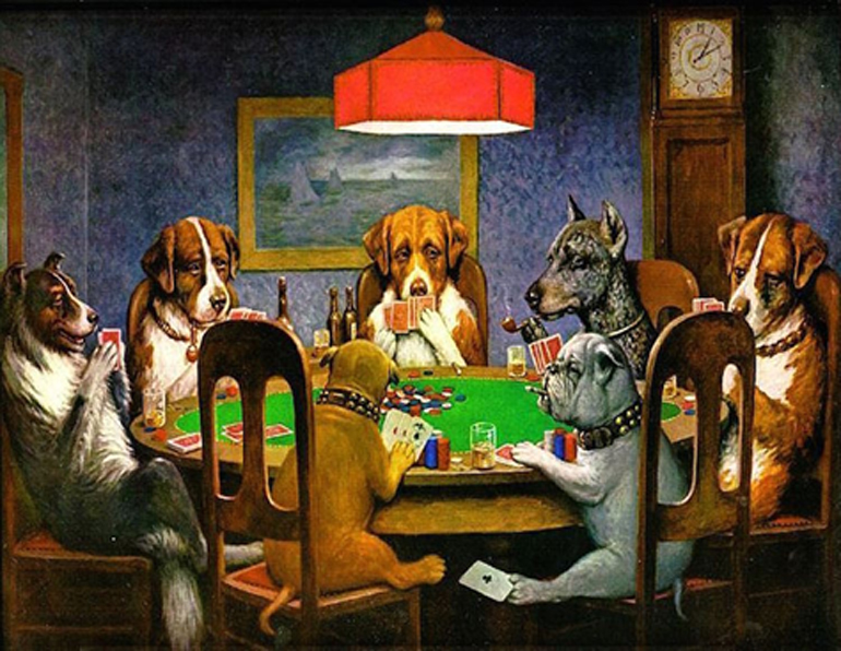 friend in need coolidge caes a jogar poker